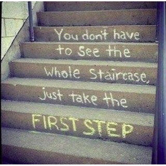 Start 2016 off right by taking the first step to whatever your goal for this year is!