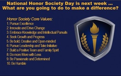 Our Core Values make HonorSociety.org members an asset to their school, their community, and their future employer. What will you do to celebrate Honor Society Day, on March 2nd?
