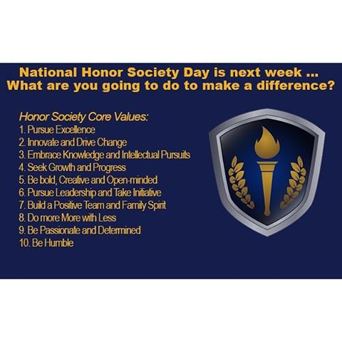 Our Core Values make HonorSociety.org members an asset to their school, their community, and their future employer. What will you do to celebrate Honor Society Day, on March 2nd?