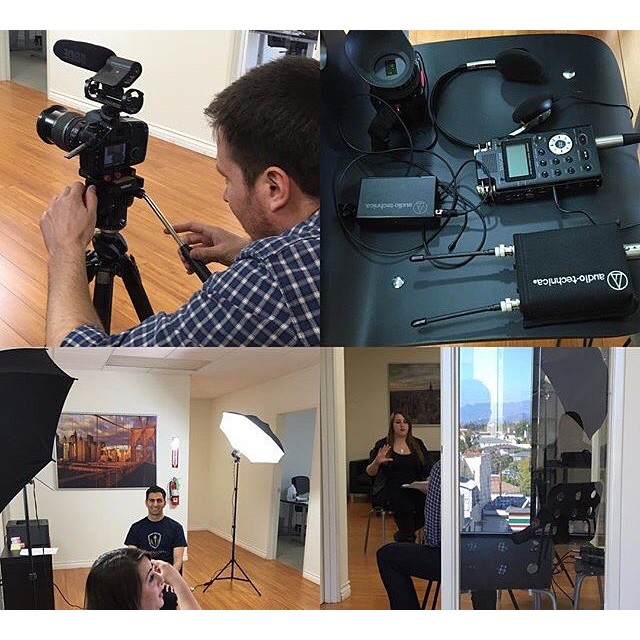 Our HonorSociety.org team hard at work, filming in L.A. #Cali #honorsociety