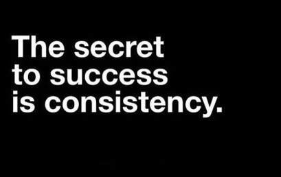 Most successful people will agree with this. Every step you take brings you closer to your goals! #consistency