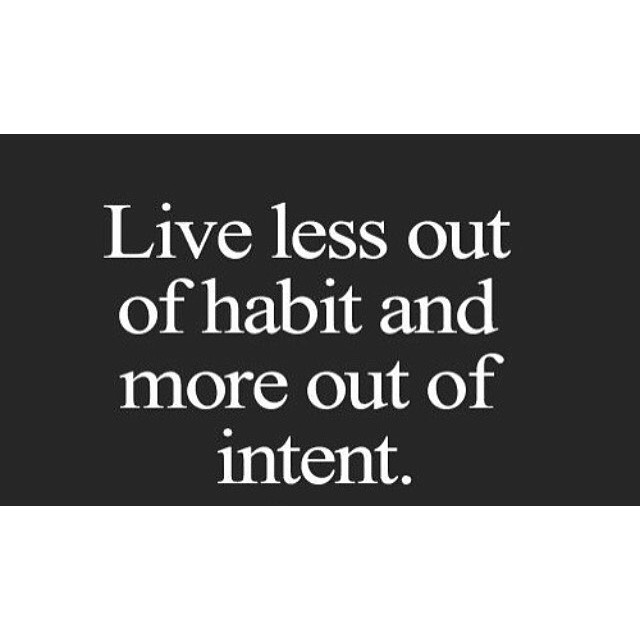 If your intention is to be successful, then you will be ? #lesshabit #moreintent