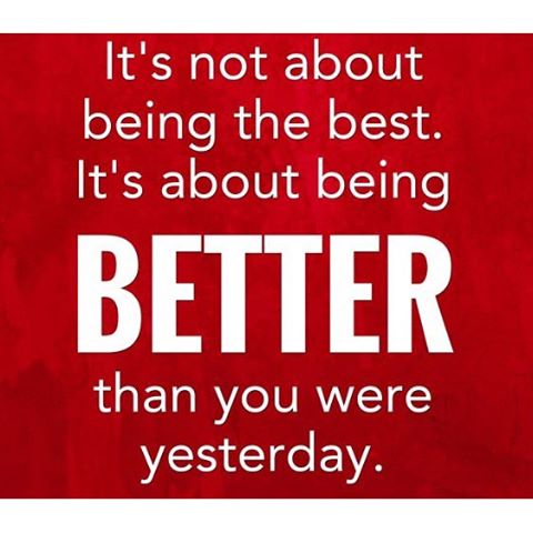 Do something small today that will surpass yesterday's efforts! #betterthanyesterday