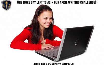 There is one more day left to enter our April Writing Challenge…Enter for your chance to win the $250 prize! You can even become a Featured Writer for HonorSociety.org…Make sure to read the following directions and submit your entries: http://bit.ly/1RoJ9UK