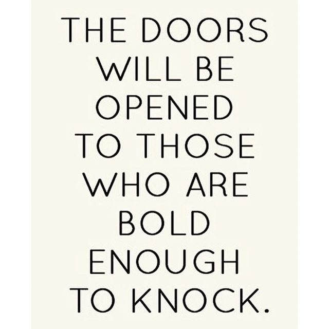 Always put yourself out there…you never know if today is the day a door will open for you! #hsorg