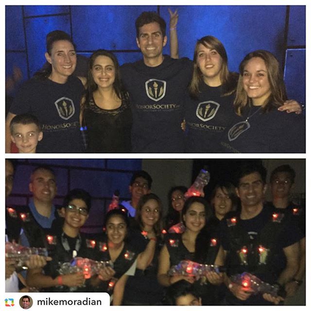 Our HonorSociety.org team conquering the laser tag arena with family and friends! #honorsocietyorg #lasvegas #teambuilding