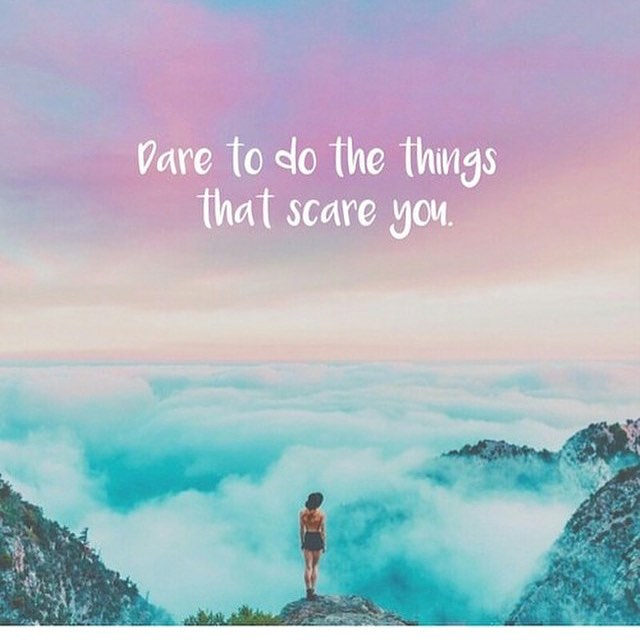 Some of the most worthwhile things in life are the ones that make you nervous. #hsorg #daring