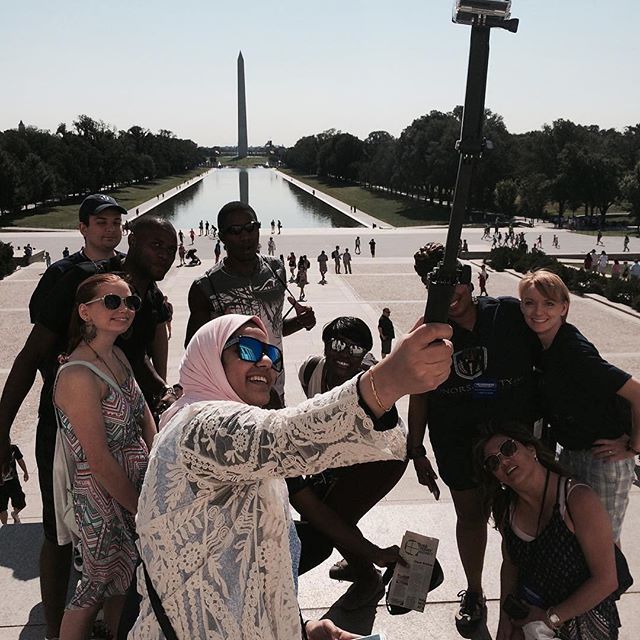 Honor Society members at the National Mall in Washington D.C. #throwback #honorsociety