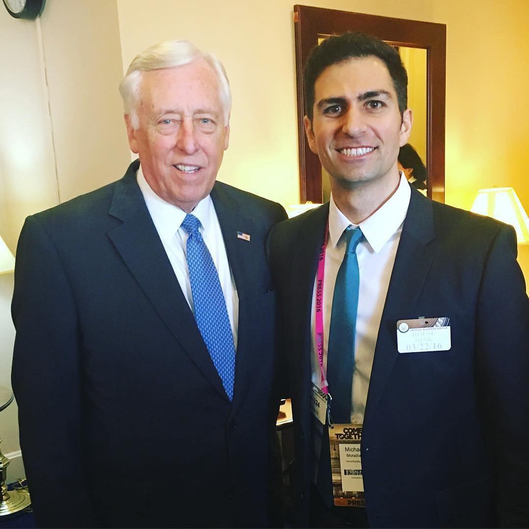 Honor Society director @mikemoradian meeting with US Congressman @repstenyhoyer who represents…