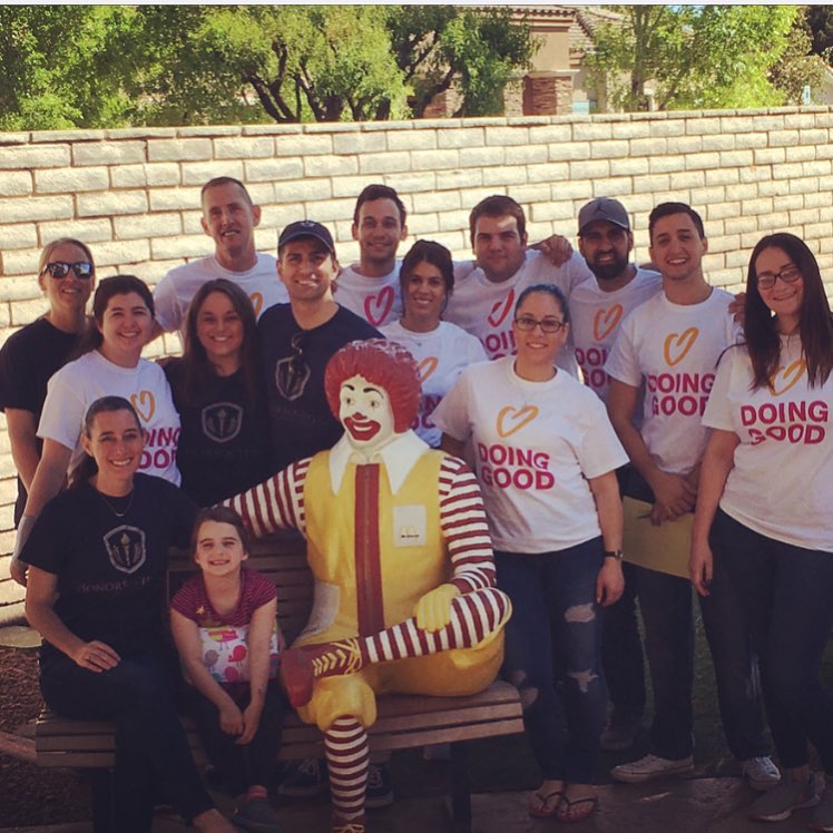 Amazing time volunteering at the Ronald McDonald House #honorsociety