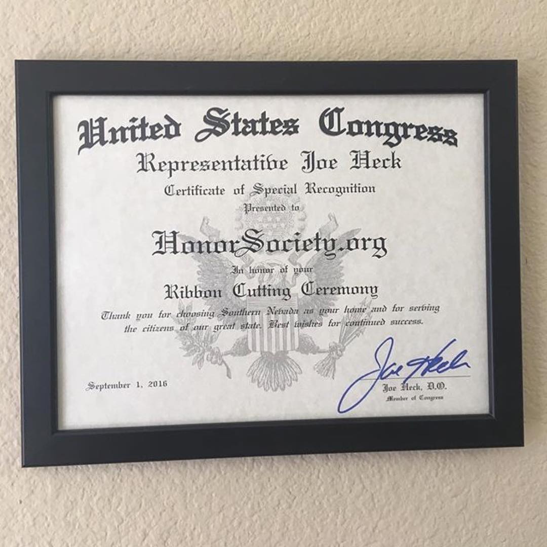 Very honored to receive this special recognition from Congress during our ribbon cutting ceremony!…