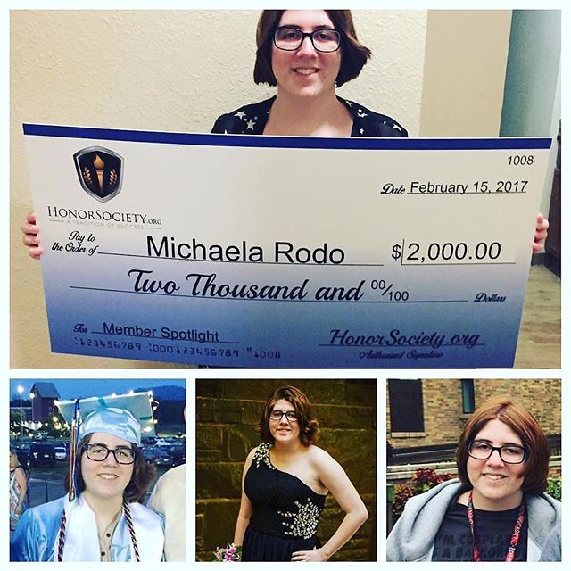 Don’t forget, 4 scholarship deadlines are today! #throwback Congratulations to Michaela Rodo, from…