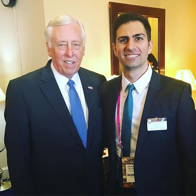 HonorSociety.org director @mikemoradian meeting with US Congressman @repstenyhoyer who represents Maryland in congress. HonorSociety.org has a large and active member base at University of Maryland and across the great state of Maryland. #congress #honorsociety