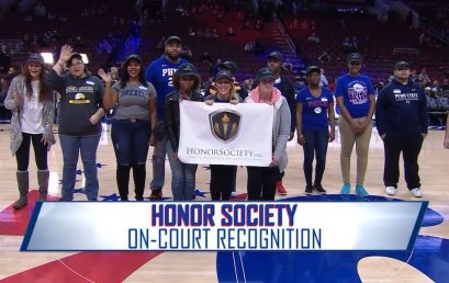 Throwback to Honor Society’s on court recognition at the Philadelphia 76ers game! Proud to recognize…