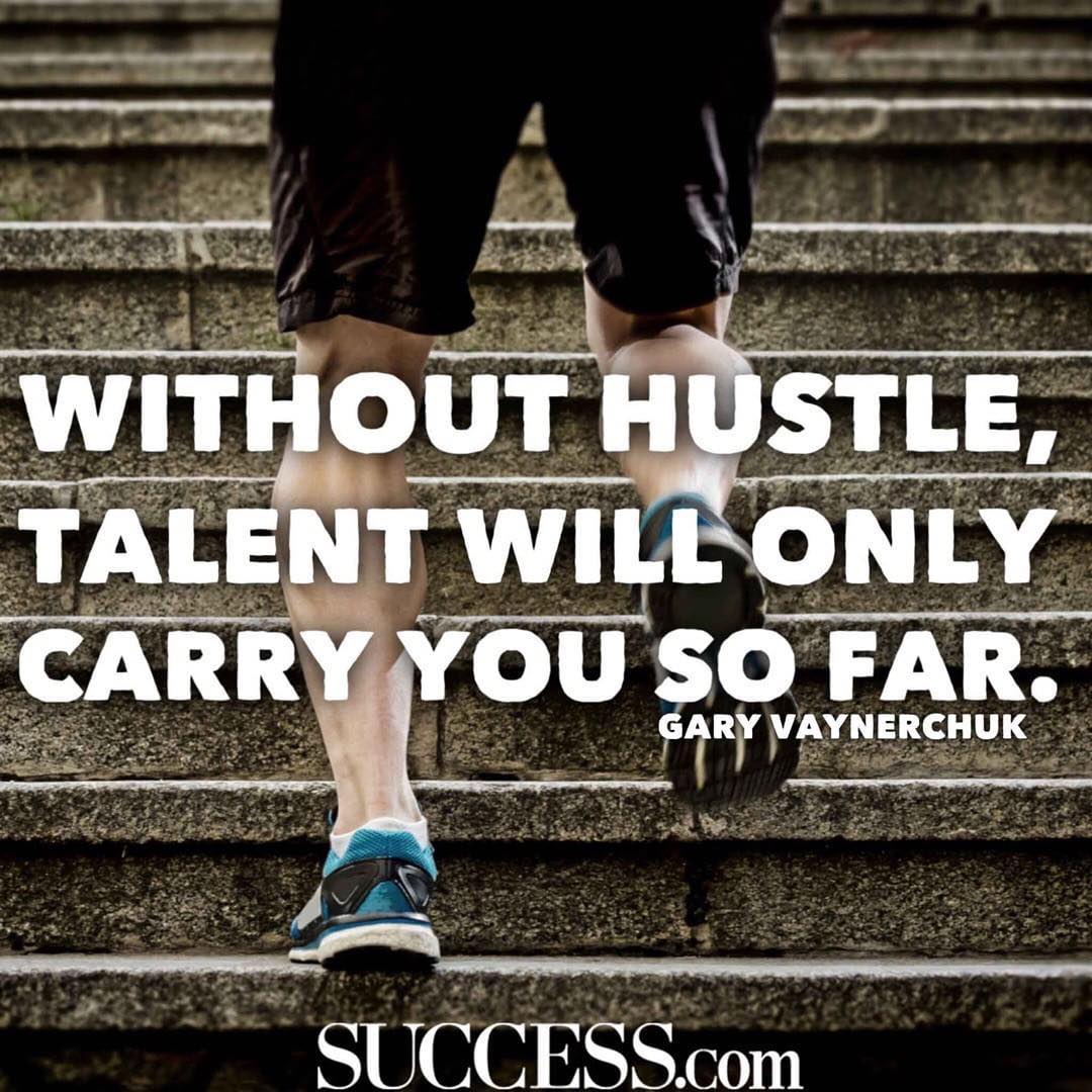 “Without hustle, talent will only carry you so far.” #honorsociety