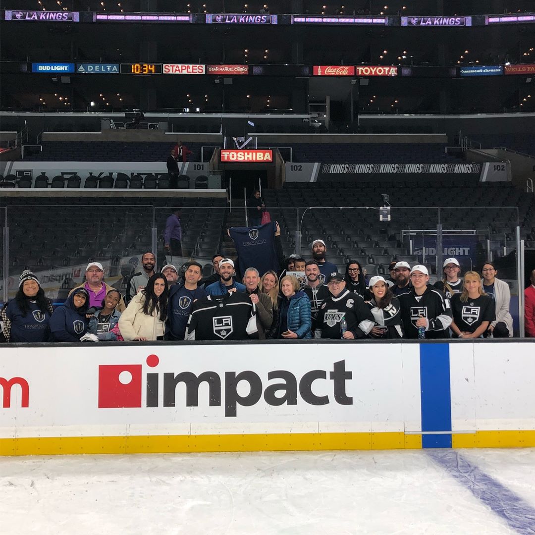 Honor Society Los Angeles Member Night was a smashing success! 100 members attending the LA Kings…